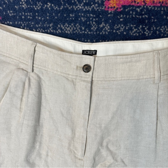 J Crew Remi shorts stretch linen blend Style BP279 $98 Khaki Ladies Size 22 - Picture 10 of 14